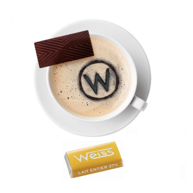 Tasse à café - Napolitain - Chocolat individuel - Chocolat au lait - Lait Entier Tasse à café - Napolitain - Chocolat individuel - Chocolat au lait - Lait Entier