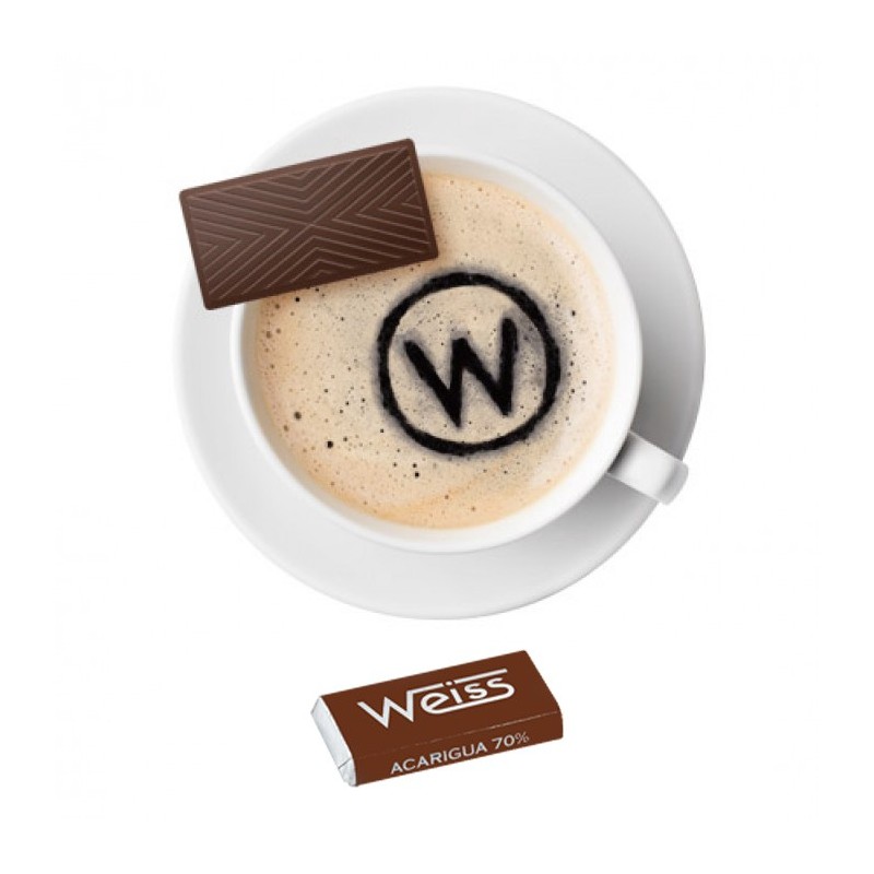 Tasse à café - Napolitain - Chocolat individuel - Chocolat noir - Acarigua Tasse à café - Napolitain - Chocolat individuel - Chocolat noir - Acarigua