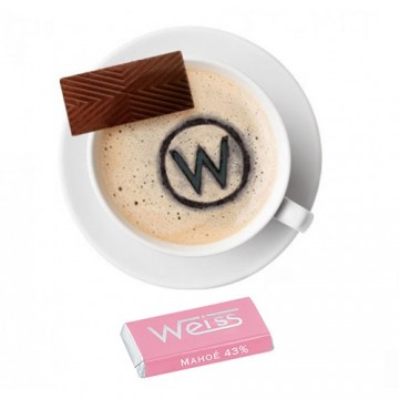 Tasse à café - Napolitain - Chocolat individuel - Chocolat au lait - Mahoë lait