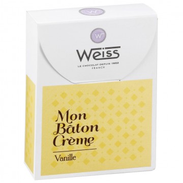Bâton chocolat noir et crème vanille Weiss - Bâton chocolat - Chocolat individuel - Chocolat noir - Coffret à offrir