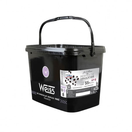 Pepites de chocolat Sublimes Noir 55% - 5 KG | Accueil Weiss Pepites de chocolat Sublimes Noir 55% - 5 KG | Accueil Weiss