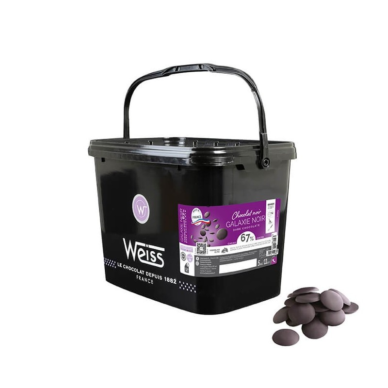 Chocolat de Pâtisserie - Noir Galaxie 67%- 5KG Chocolat de Pâtisserie - Noir Galaxie 67%- 5KG