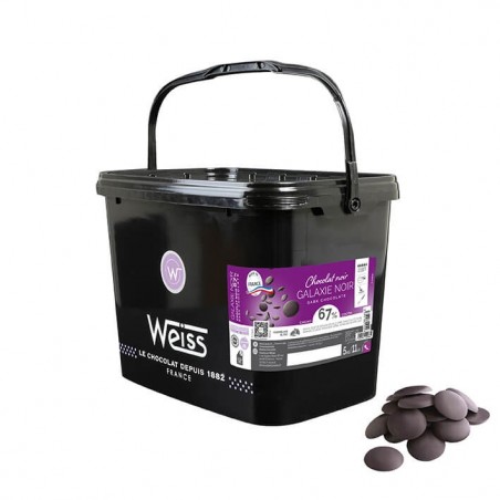 Chocolat de Pâtisserie - Noir Galaxie 67%- 5KG Chocolat de Pâtisserie - Noir Galaxie 67%- 5KG