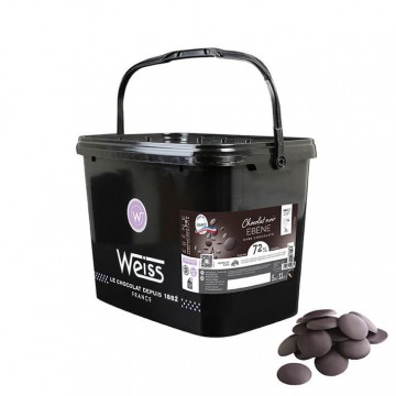 Chocolat de Pâtisserie - Noir Ebène 72% à Pâtisser - 5KG |