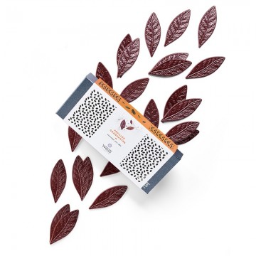 Feuilles chocolat - Chocolat individuel - Chocolat noir - Coffret à offrir
