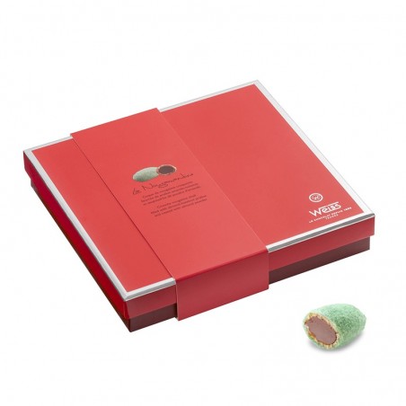 Nougamandines - Coffret fermé - Coffret cadeau chocolat - Chocolat à offrir - Spécialité Stéphanoise - Praliné - Pate d'amande