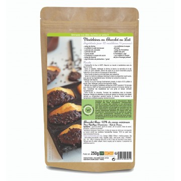 Chocolat à pâtisser Lait Français 42% - chocolat bio - 250g