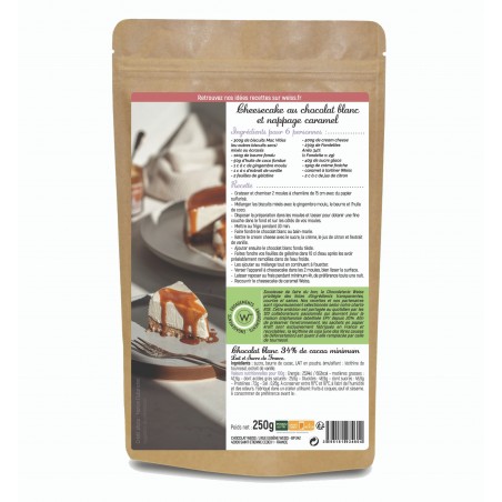 Chocolat à pâtisser blanc 34% - 250g - Fondettes - chocolat à pâtisserie - chocolat blanc pour pâtisser Chocolat à pâtisser blanc 34% - 250g - Fondettes - chocolat à pâtisserie - chocolat blanc pour pâtisser