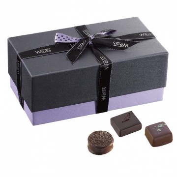 Coffret de chocolat personnalisée - Assortiment de chocolat noir et lait -  Coffret personnalisée - Coffret de chocolat - 550g