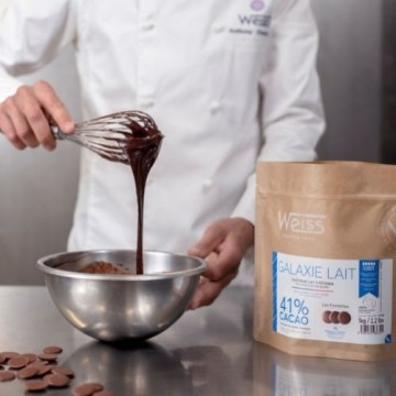 Chocolat Galaxie Lait - Chocolat à pâtisser - Chocolat au lait - Chocolat au lait pâtisser - 1kg