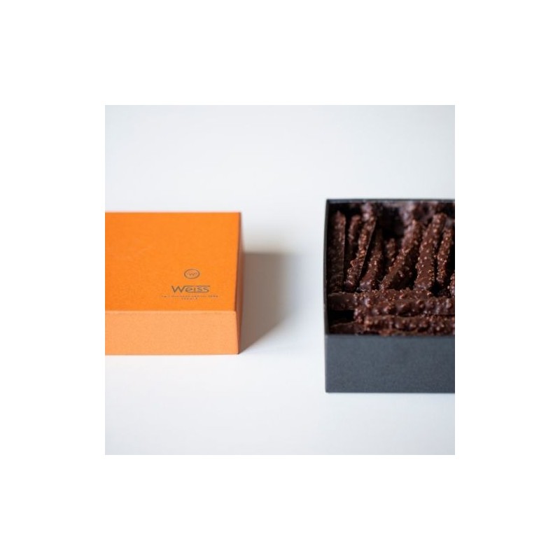 Ballotin Orangettes - Chocolaterie Française - Grain de nougatine - 250 g Ballotin Orangettes - Chocolaterie Française - Grain de nougatine - 250 g