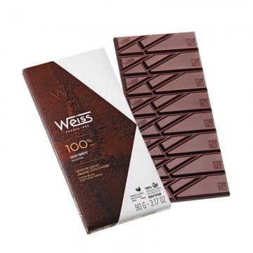 Chocolat Pure 100% Pâte Cacao - Tablette de chocolat 100% Cacao