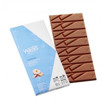 Tablette de chocolat au Lait Gianduja 35% - 90g - Noisette torréfié