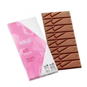 Tablette chocolat au lait - Mahoe 43% - Tablette de chocolat Mahoe Lair 43%