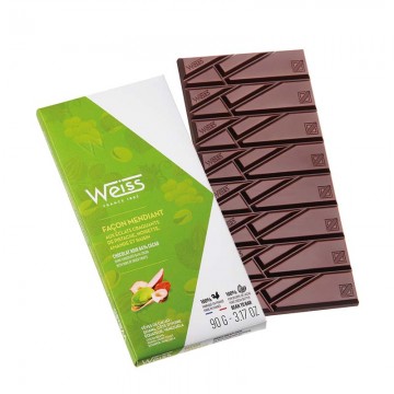 Tablette de chocolat Mendiant Noir 64% - 90g