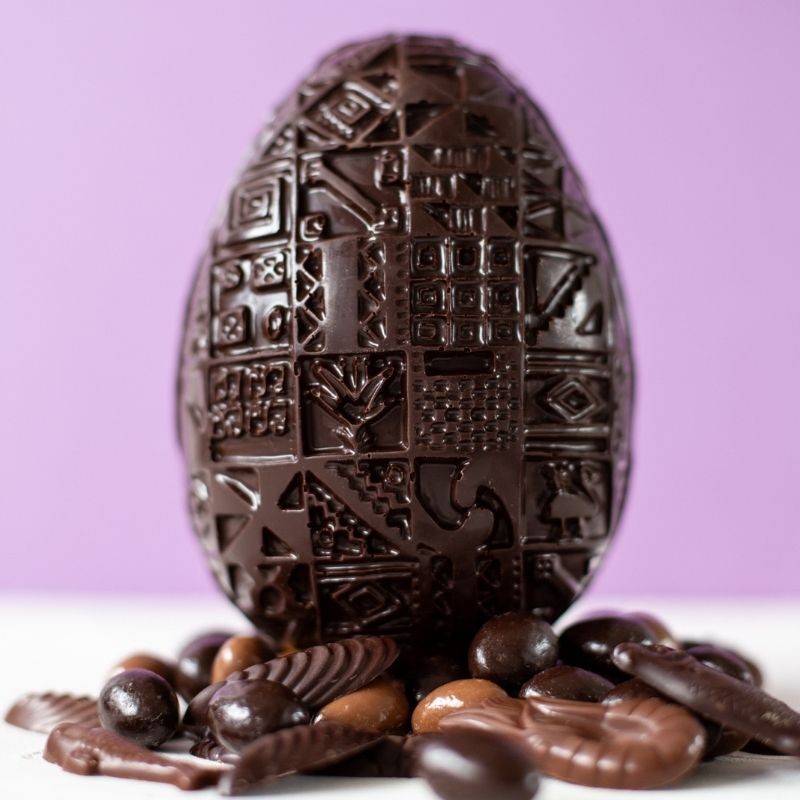 Œuf Weiss - Chocolat de Pâques noir 72% - 500g Œuf Weiss - Chocolat de Pâques noir 72% - 500g