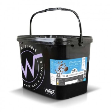 Chocolat à pâtisser - Lait Suprême 38% - 5kg - Chocolat à pâtisser lait