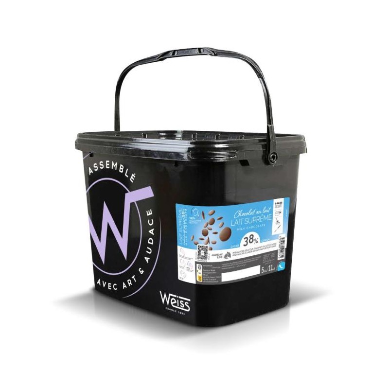 Chocolat à pâtisser - Lait Suprême 38% - 5kg - Chocolat à pâtisser lait Chocolat à pâtisser - Lait Suprême 38% - 5kg - Chocolat à pâtisser lait
