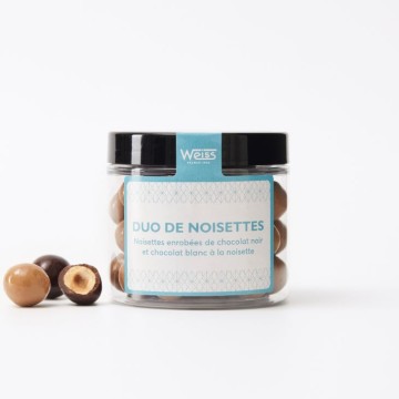 Duo Noisettes - Chocolat noir et blond - 125g