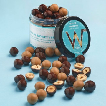 Duo Noisettes - Chocolat noir et blond - 125g