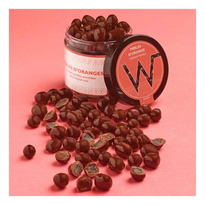 Perles Chocolat noir et Oranges confites - 150g Perles Chocolat noir et Oranges confites - 150g
