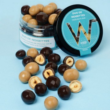 Duo Noisettes - Chocolat noir et blond - 70g