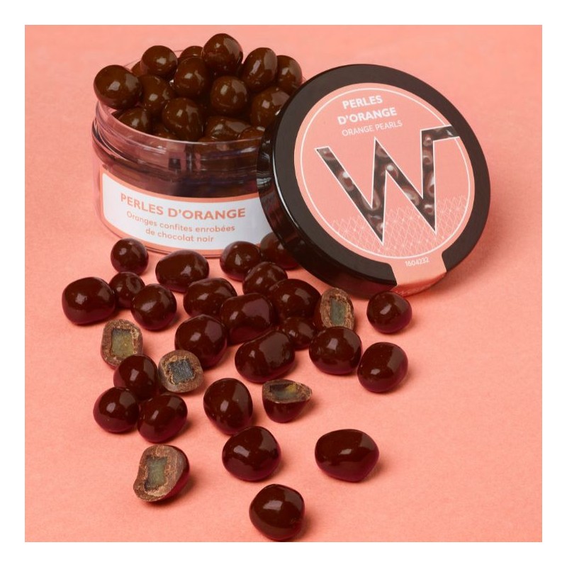 Perles Chocolat noir et Oranges confites - 80g Perles Chocolat noir et Oranges confites - 80g