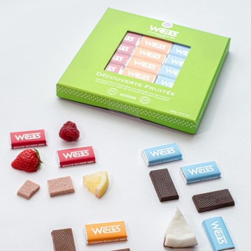 Coffret Découverte Fruitée - Napolitains chocolat noir, lait et blanc - 240g