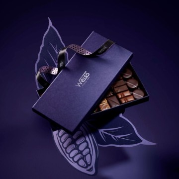 Coffret N°4 - 48 Chocolats et Pralinés - coffret de chocolat - coffret chocolat cadeau - Assortiment  chocolat - Idée cadeau