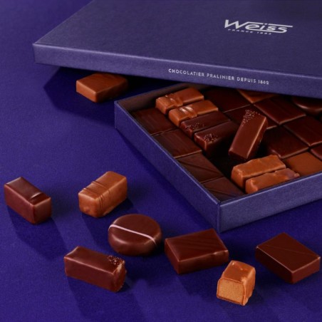 Coffret N°5 - 80 Chocolats et Pralinés - Assortiment chocolat - Idée cadeau - Coffret cadeau - celebrations chocolats Coffret N°5 - 80 Chocolats et Pralinés - Assortiment chocolat - Idée cadeau - Coffret cadeau - celebrations chocolats