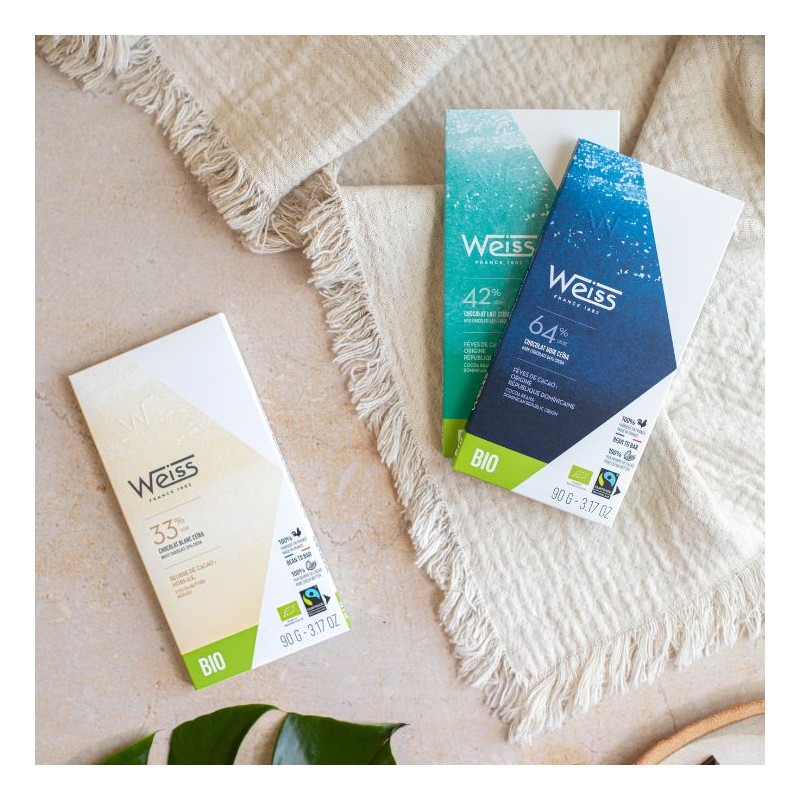 Tablette de chocolat Ceïba Lait 42% - Bio et Equitable - 90g Tablette de chocolat Ceïba Lait 42% - Bio et Equitable - 90g