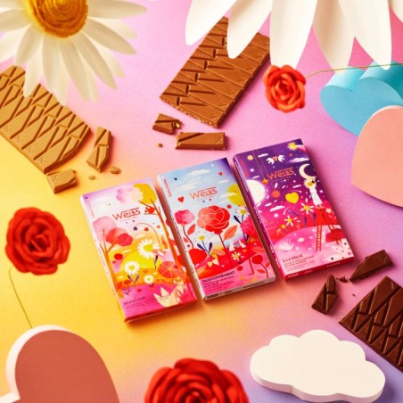 Tablette de chocolat au Lait 35% - Maïs grillé - 90g