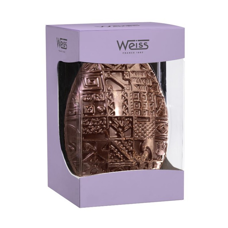 Oeuf Weiss - Chocolat de Pâques Lait 38% - 460g Oeuf Weiss - Chocolat de Pâques Lait 38% - 460g