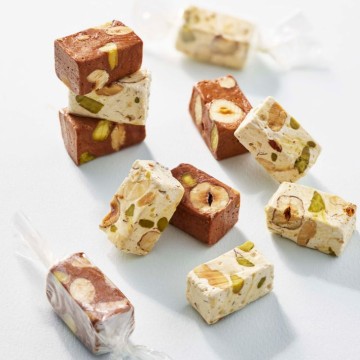 16 Nougats nature et chocolats - 105g