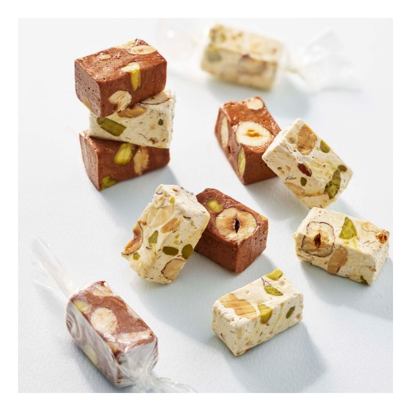 16 Nougats nature et chocolats - 105g