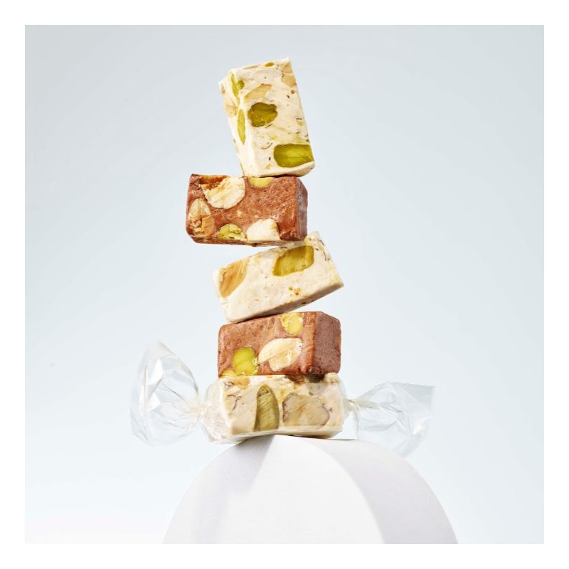 16 Nougats nature et chocolats - 105g