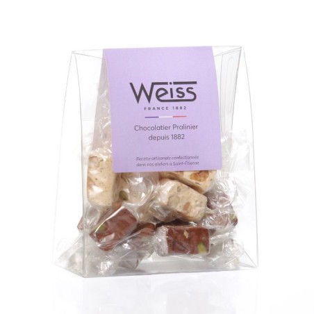 16 Nougats nature et chocolats - 105g