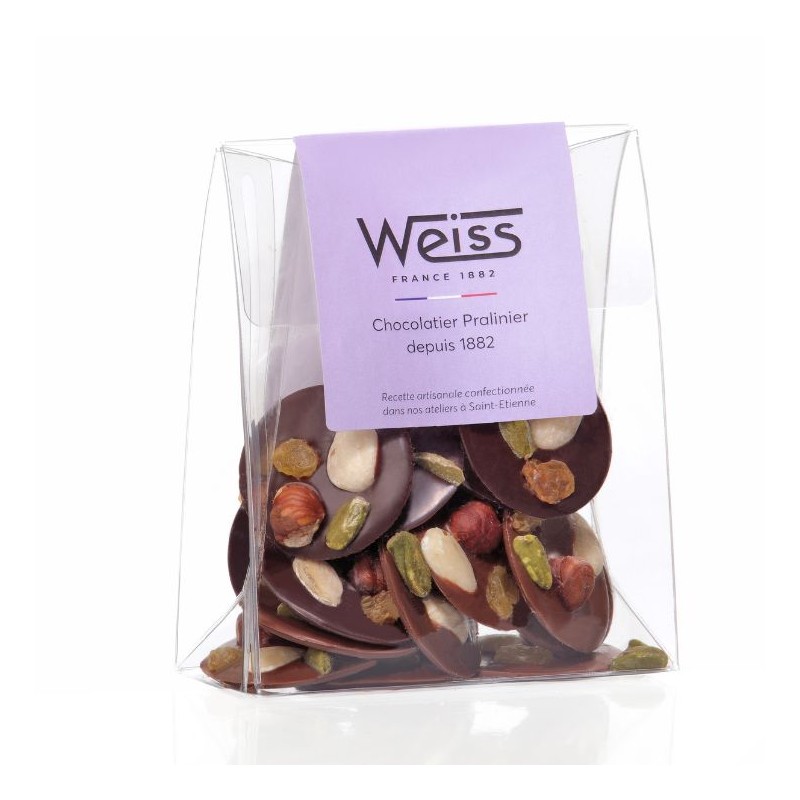 Mendiants - Chocolat noir et lait - 125g Mendiants - Chocolat noir et lait - 125g