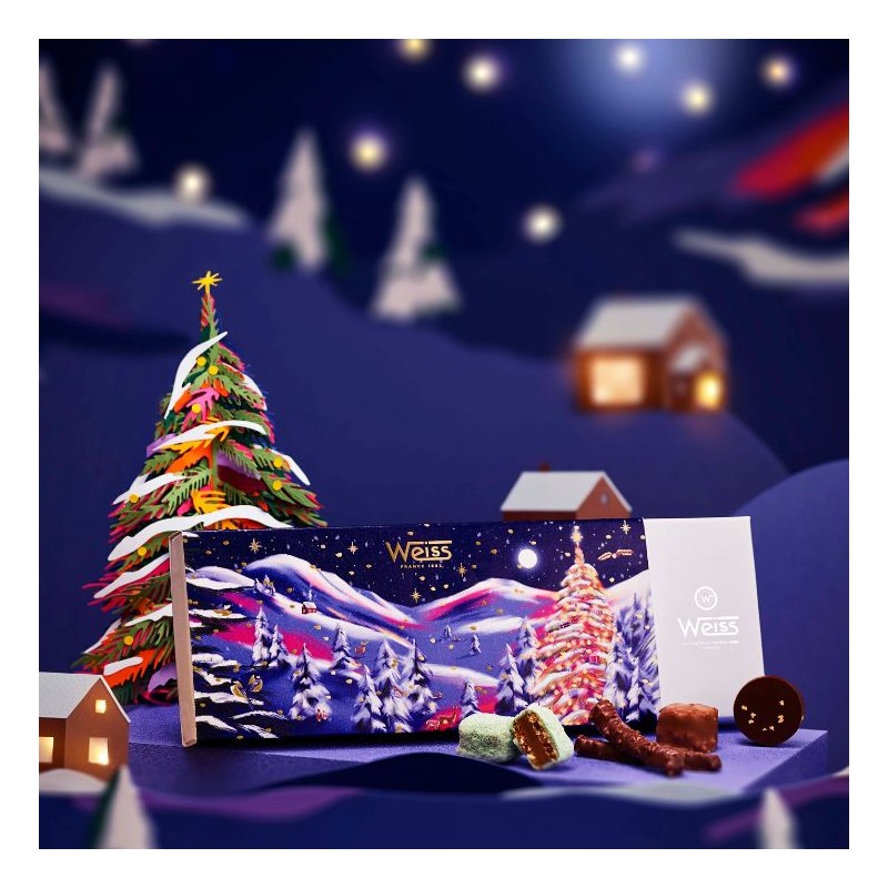 Coffret spécialités chocolats de Noël - 340g - Coffret cadeau - Coffret de chocolat - Assortiment chocolat - Idée cadeau Coffret spécialités chocolats de Noël - 340g - Coffret cadeau - Coffret de chocolat - Assortiment chocolat - Idée cadeau