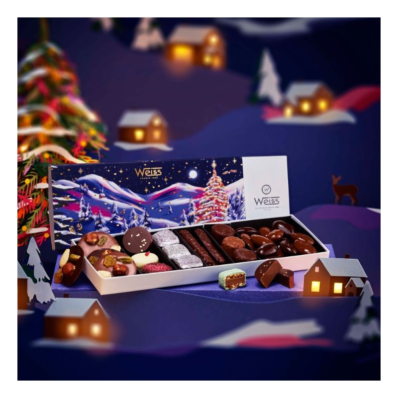 Coffret spécialités chocolats de Noël - 340g - Coffret cadeau - Cadeau à offrir - Cadeau de chocolat Coffret spécialités chocolats de Noël - 340g - Coffret cadeau - Cadeau à offrir - Cadeau de chocolat