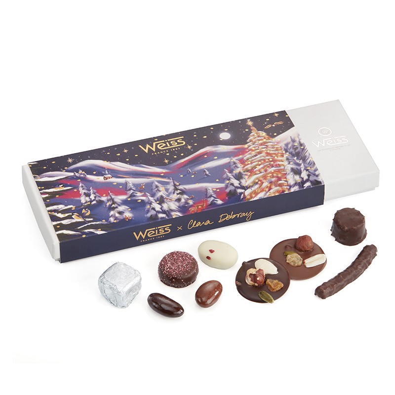 Coffret spécialités chocolats de Noël - 340g Coffret spécialités chocolats de Noël - 340g