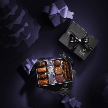 Ballotins de chocolat - Assortiment de chocolat noir et lait - Coffret cadeau - Idée cadeau - Celebrations chocolat Ballotins de chocolat - Assortiment de chocolat noir et lait - Coffret cadeau - Idée cadeau - Celebrations chocolat