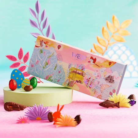 Coffret Chocolats de Pâques - Assortiment Oeufs et Fritures - 350g Coffret Chocolats de Pâques - Assortiment Oeufs et Fritures - 350g