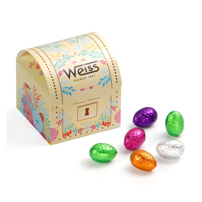 Malle au Trésor - Assortiment d'œufs de Pâques - 230g Malle au Trésor - Assortiment d'œufs de Pâques - 230g