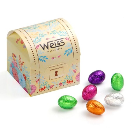 Malle au Trésor - Assortiment d'œufs de Pâques - 230g Malle au Trésor - Assortiment d'œufs de Pâques - 230g