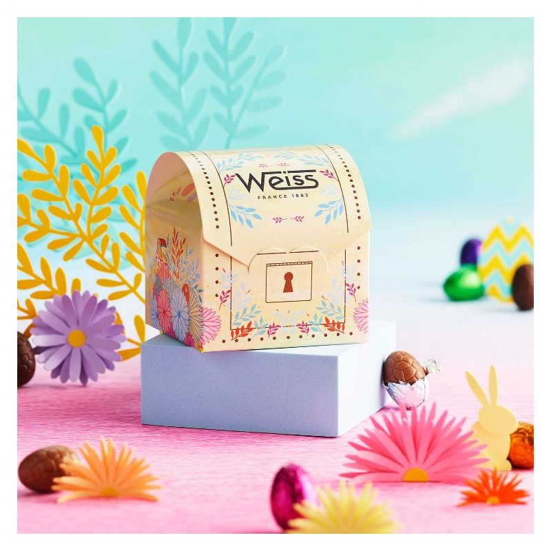 Malle au Trésor - Assortiment d'œufs de Pâques - 230g Malle au Trésor - Assortiment d'œufs de Pâques - 230g