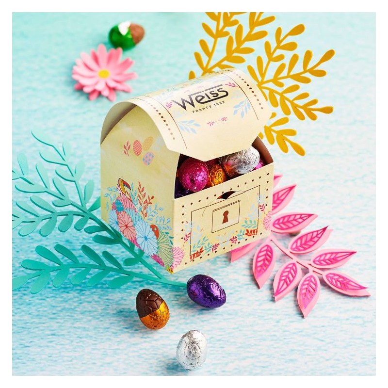 Malle au Trésor - Assortiment d'œufs de Pâques - 230g Malle au Trésor - Assortiment d'œufs de Pâques - 230g