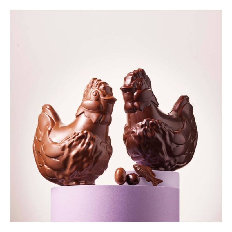 Poule de Pâques - Chocolat noir 64% - 300g Poule de Pâques - Chocolat noir 64% - 300g