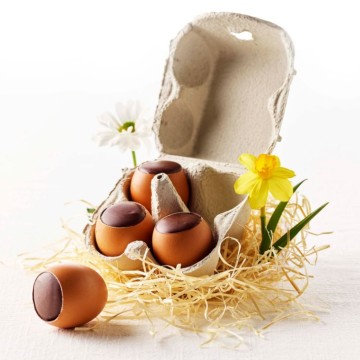 Boîte 4 œufs coquilles praliné - Chocolat de Pâques - 240g
