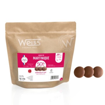 Chocolat à pâtisser - Noir 50% Grand cru Martinique - 1kg